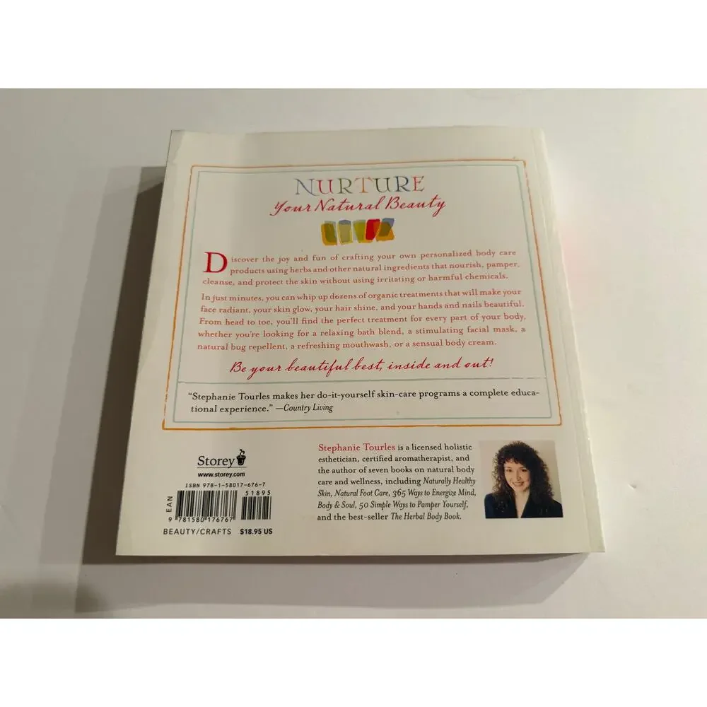 Organic Body Care Recipes Stephanie Tourles 175 Homemade Herbal Skincare Book